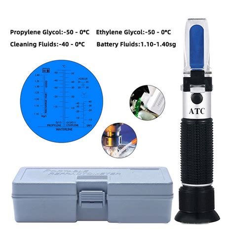 a refractometer tests the __________ of the coolant.|ch 17 refractometer test.